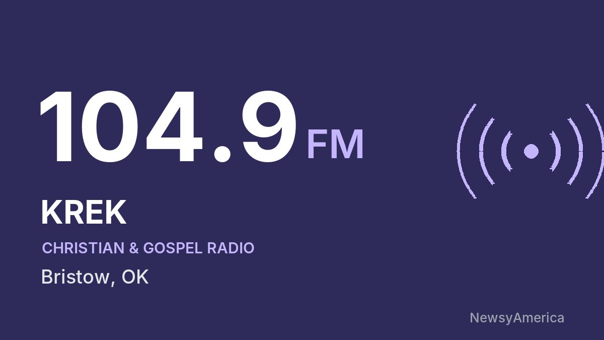KREK 104.9 FM – Bristow