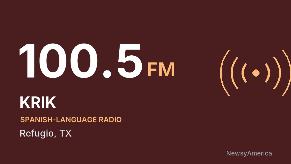 KRIK 100.5 FM – Refugio
