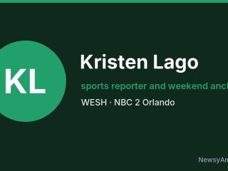Kristen Lago, sports reporter and weekend anchor, WESH