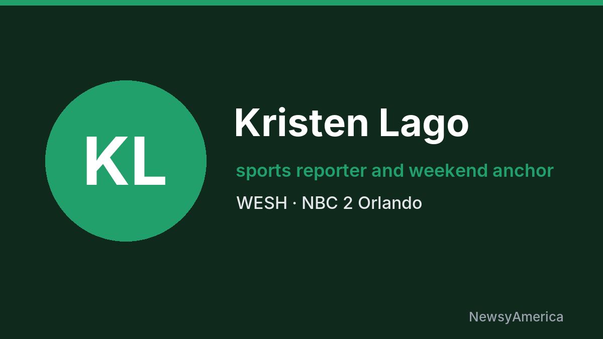 Kristen Lago – WESH, Orlando