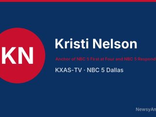 Kristi Nelson, Anchor of NBC 5 First at Four and NBC 5 Responds reporter, KXAS-TV