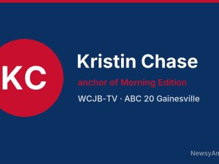 Kristin Chase, anchor of Morning Edition, WCJB-TV