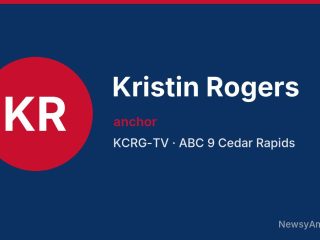 Kristin Rogers, anchor, KCRG-TV