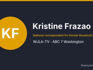 Kristine Frazao, National correspondent for Sinclair Broadcast Group, WJLA-TV