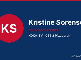 Kristine Sorensen, anchor and reporter, KDKA-TV