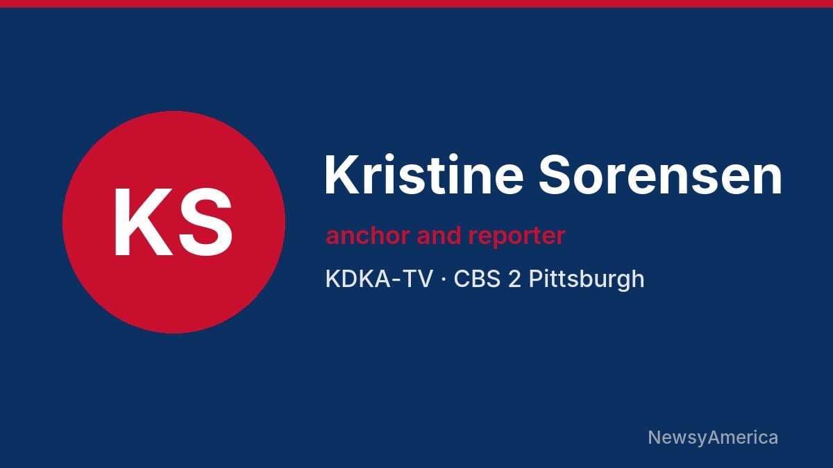 Kristine Sorensen – KDKA-TV, Pittsburgh