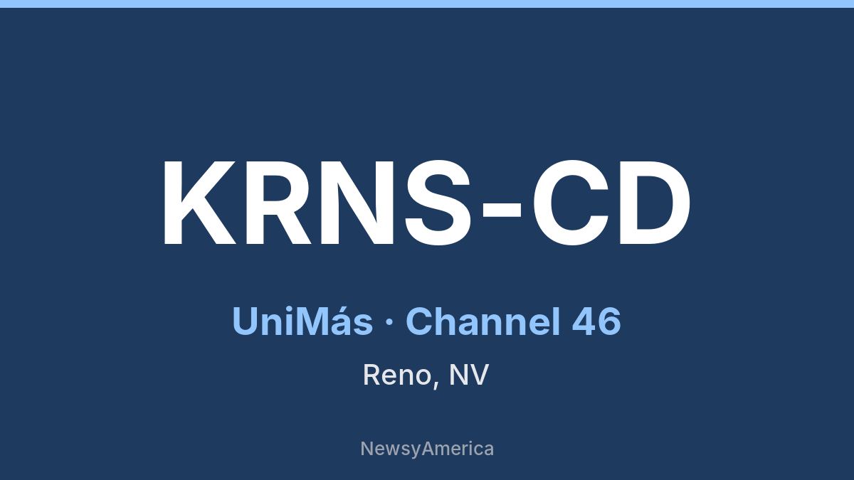 KRNS-CD – UniMás 46 Reno