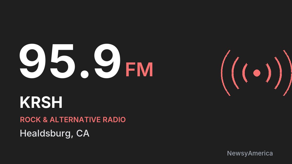 KRSH 95.9 FM – Healdsburg