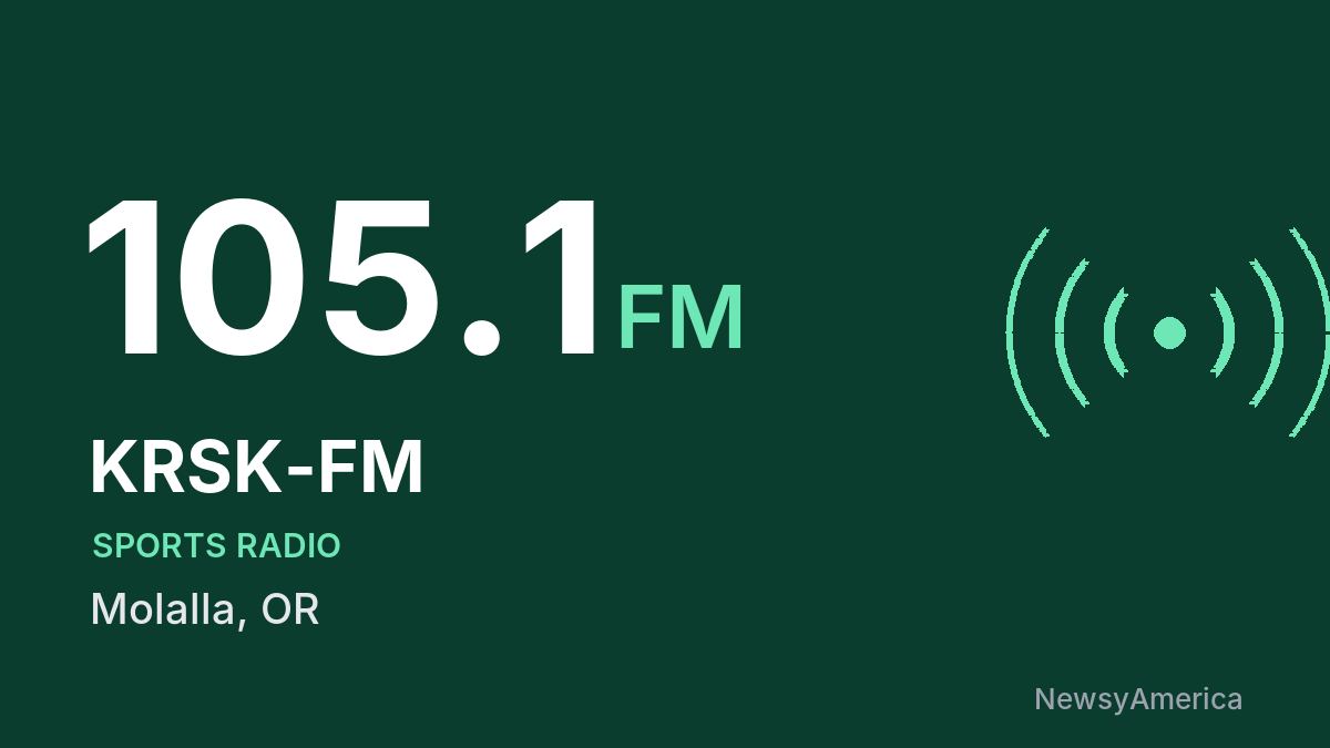 KRSK-FM 105.1 FM – Molalla