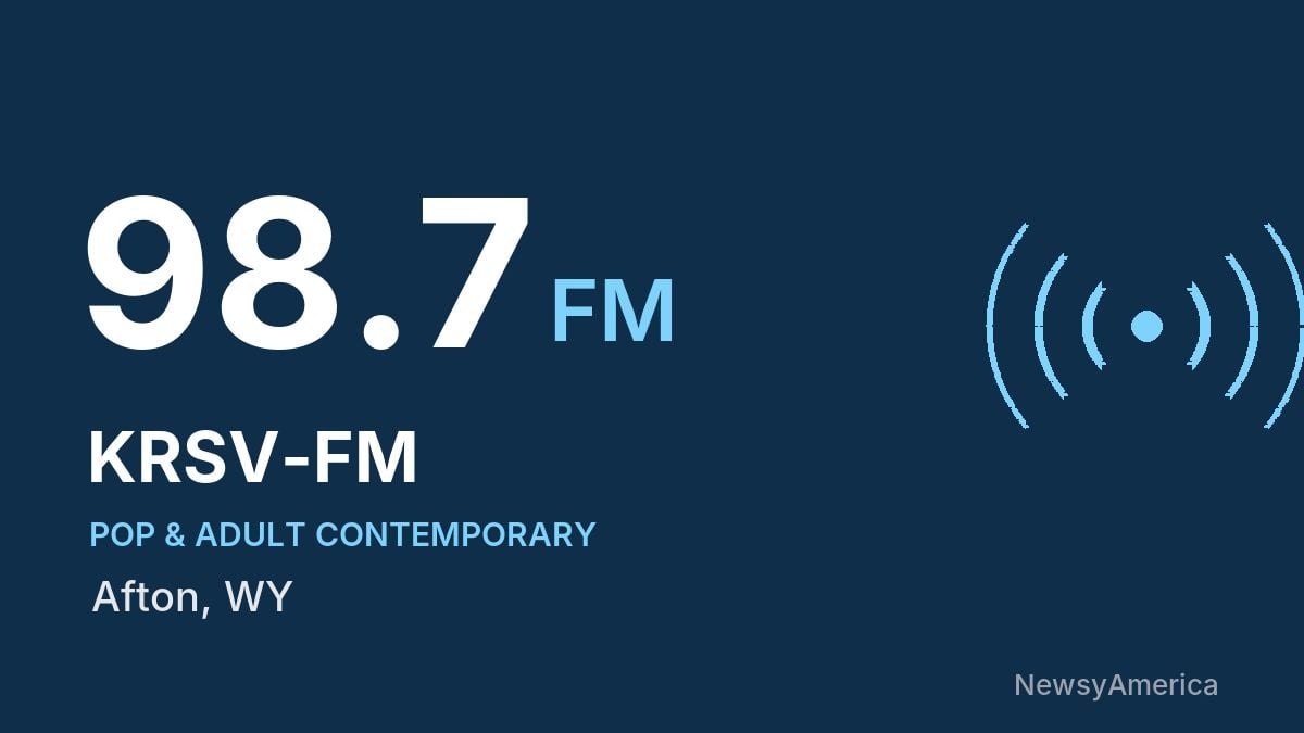 KRSV-FM 98.7 FM – Afton