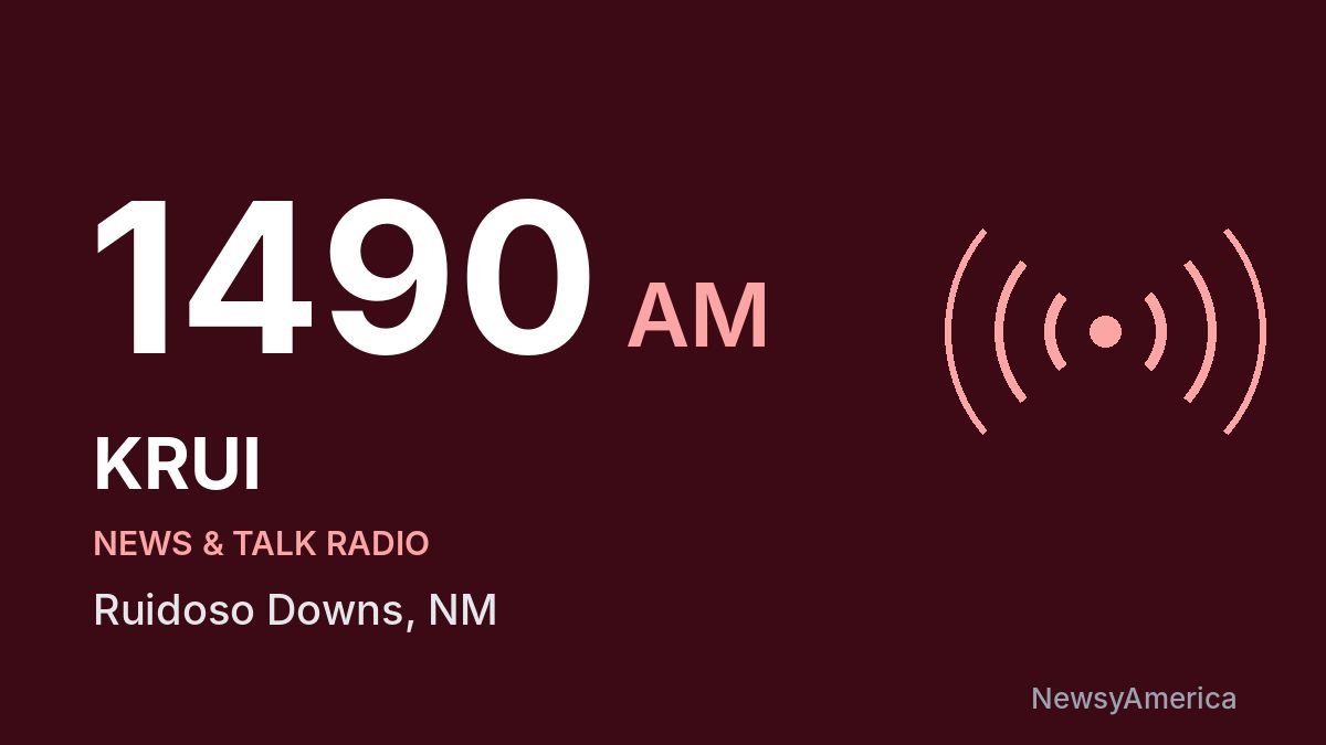 KRUI 1490 AM – Ruidoso Downs