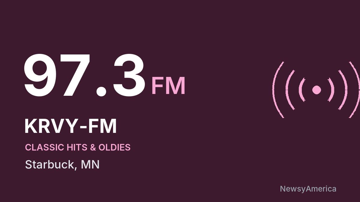 KRVY-FM 97.3 FM – Starbuck