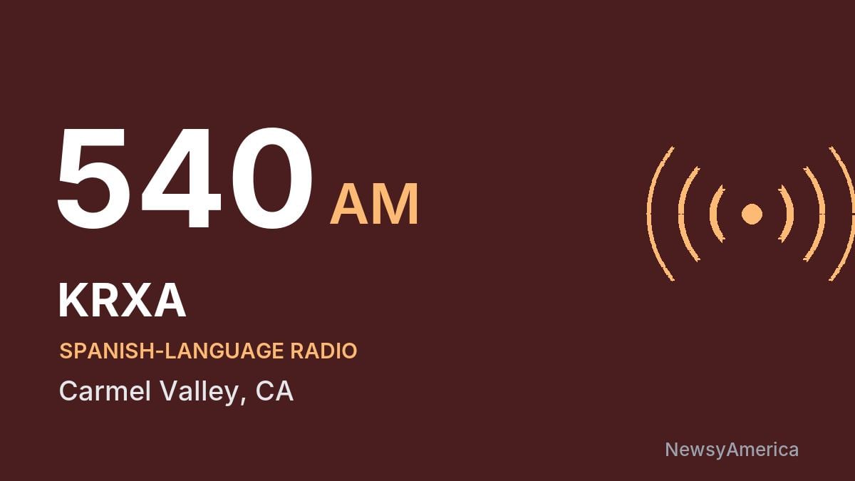 KRXA 540 AM – Carmel Valley