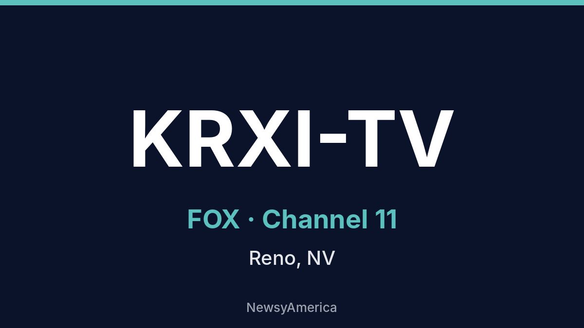 KRXI-TV – FOX 11 Reno