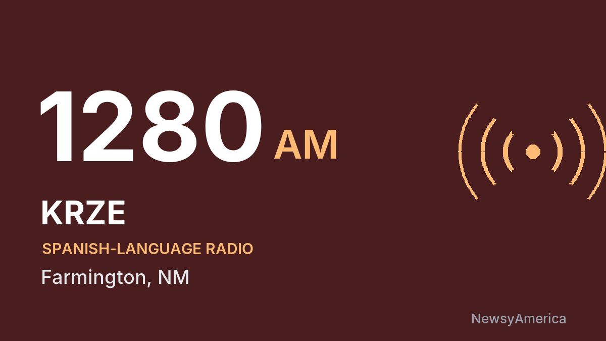KRZE 1280 AM – Farmington