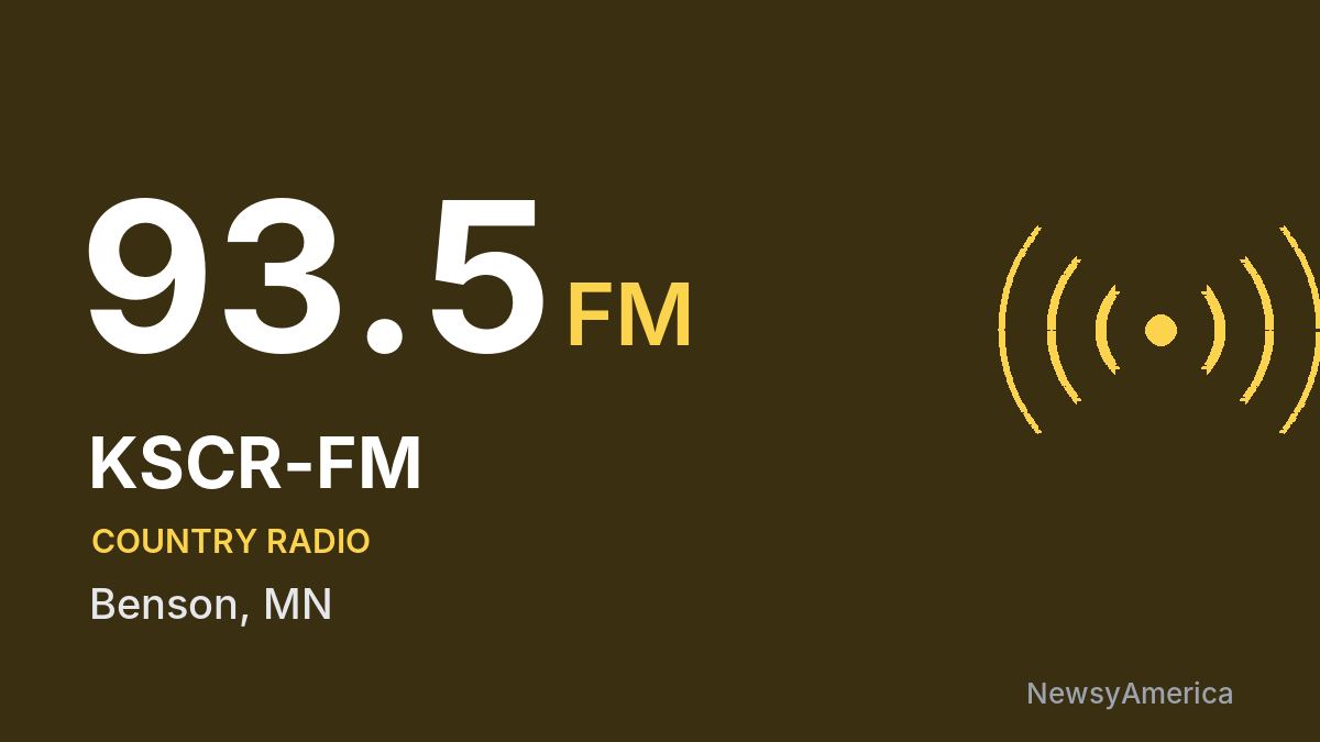 KSCR-FM 93.5 FM – Benson