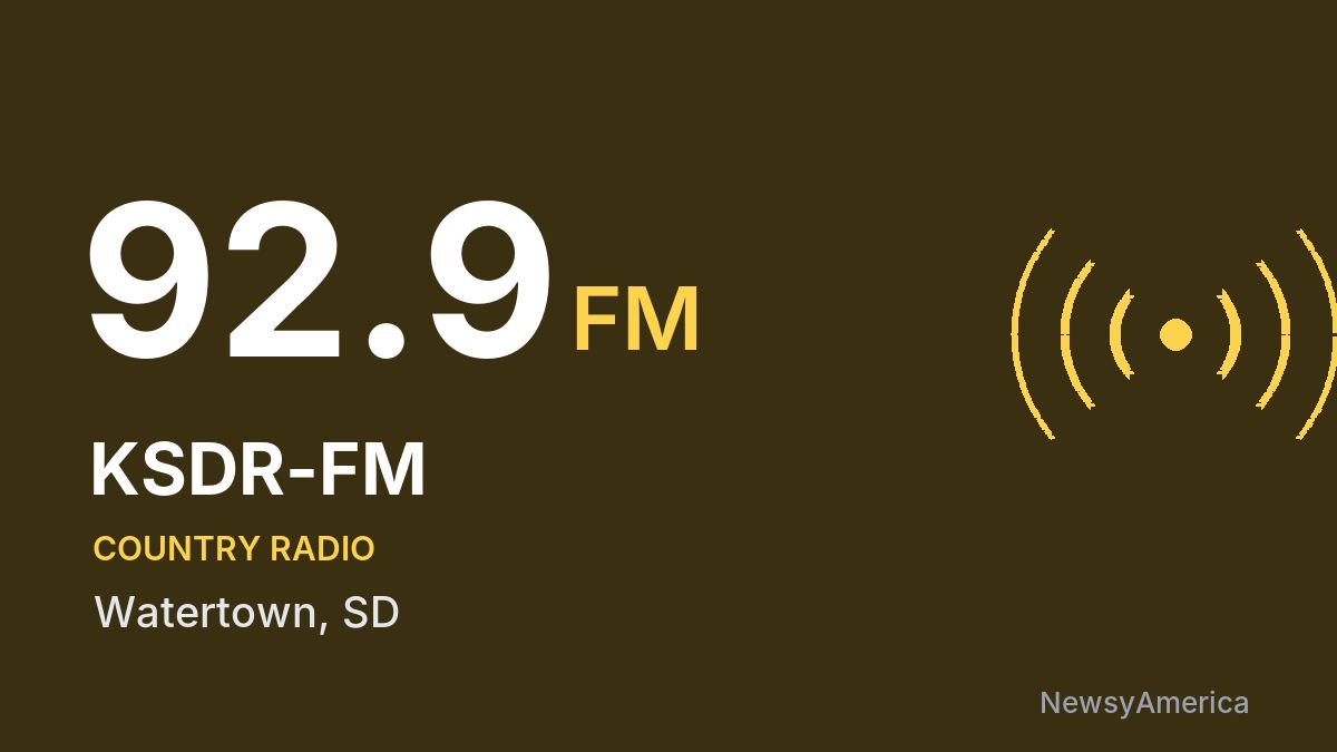 KSDR-FM 92.9 FM – Watertown