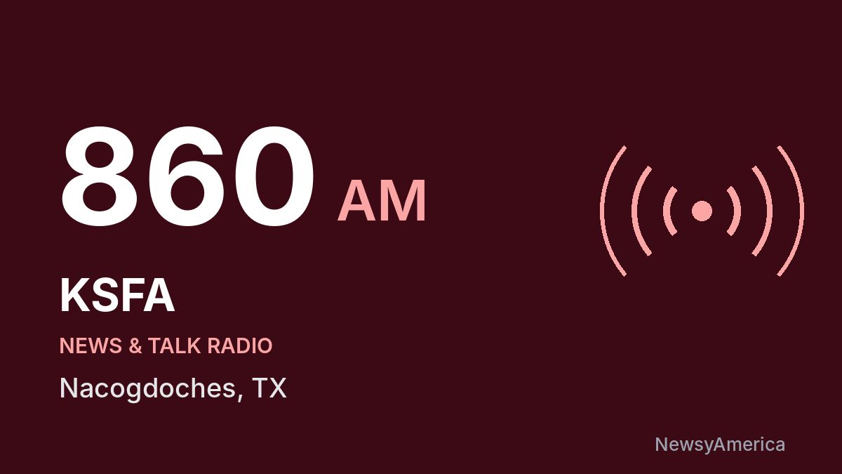 KSFA 860 AM – Nacogdoches