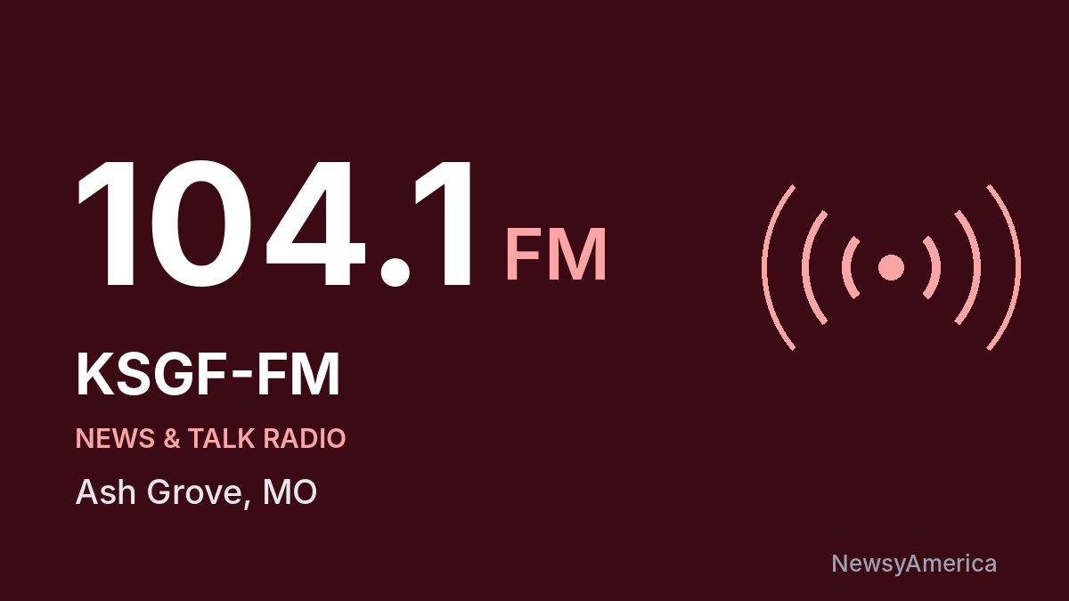 KSGF-FM 104.1 FM – Ash Grove