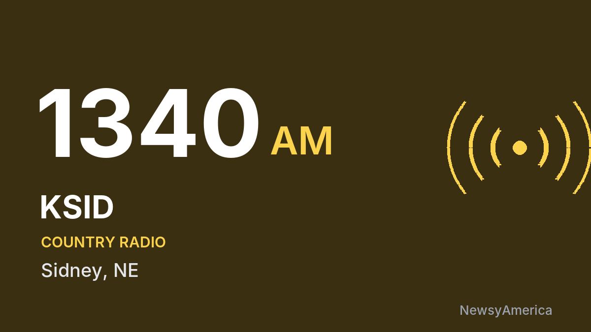 KSID 1340 AM – Sidney