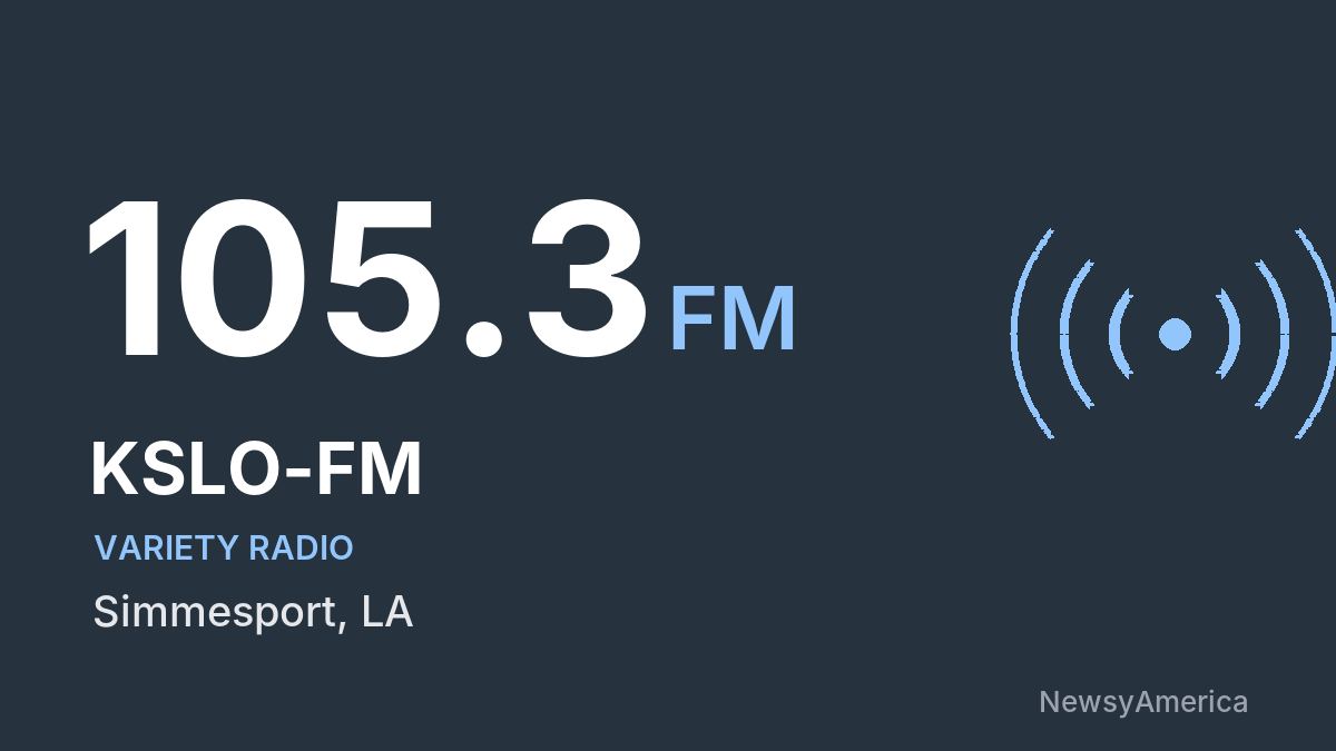 KSLO-FM 105.3 FM – Simmesport