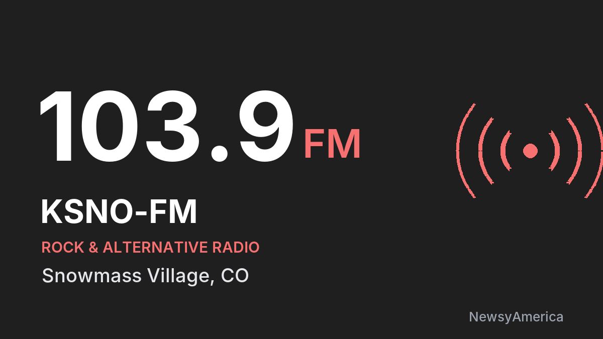KSNO-FM 103.9 FM – Snowmass Village