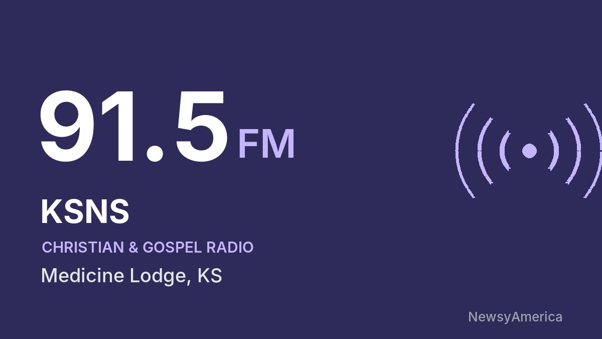 KSNS 91.5 FM – Medicine Lodge