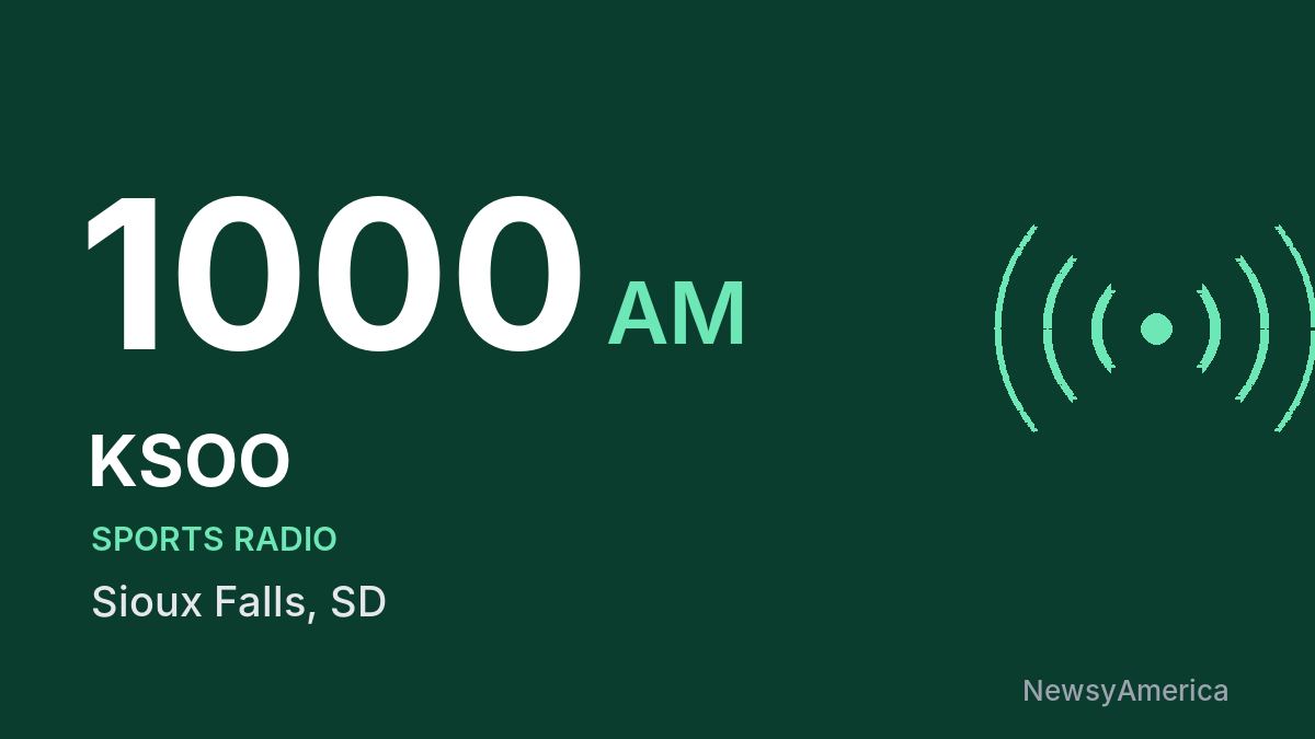 KSOO 1000 AM – Sioux Falls