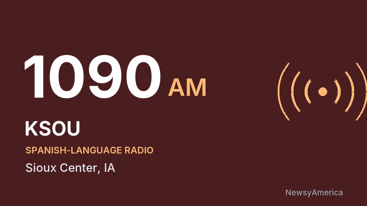 KSOU 1090 AM – Sioux Center