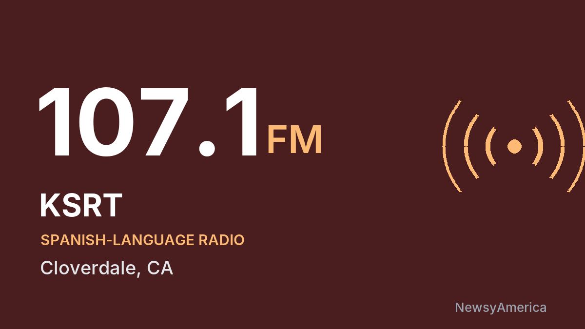 KSRT 107.1 FM – Cloverdale