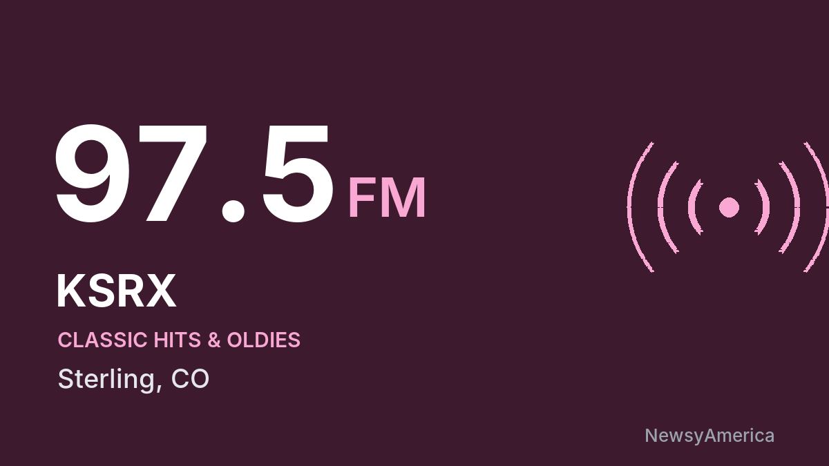 KSRX 97.5 FM – Sterling