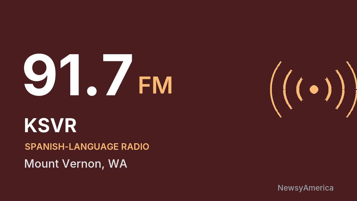 KSVR 91.7 FM – Mount Vernon
