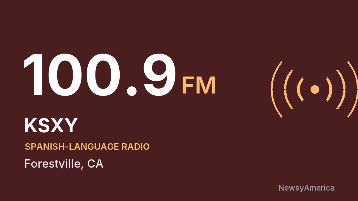 KSXY 100.9 FM – Forestville