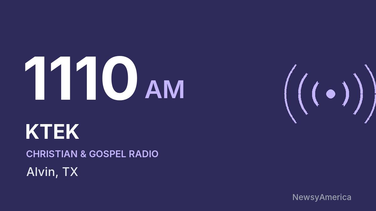 KTEK 1110 AM – Alvin