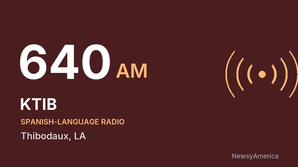 KTIB 640 AM – Thibodaux