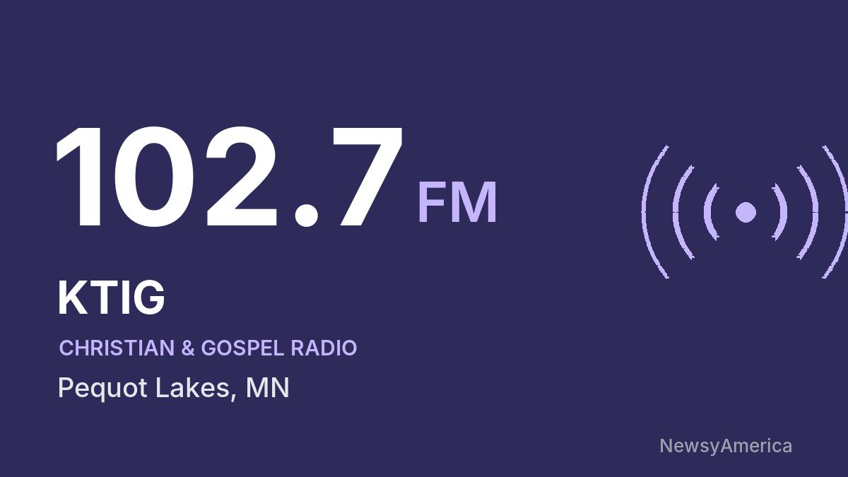 KTIG 102.7 FM – Pequot Lakes