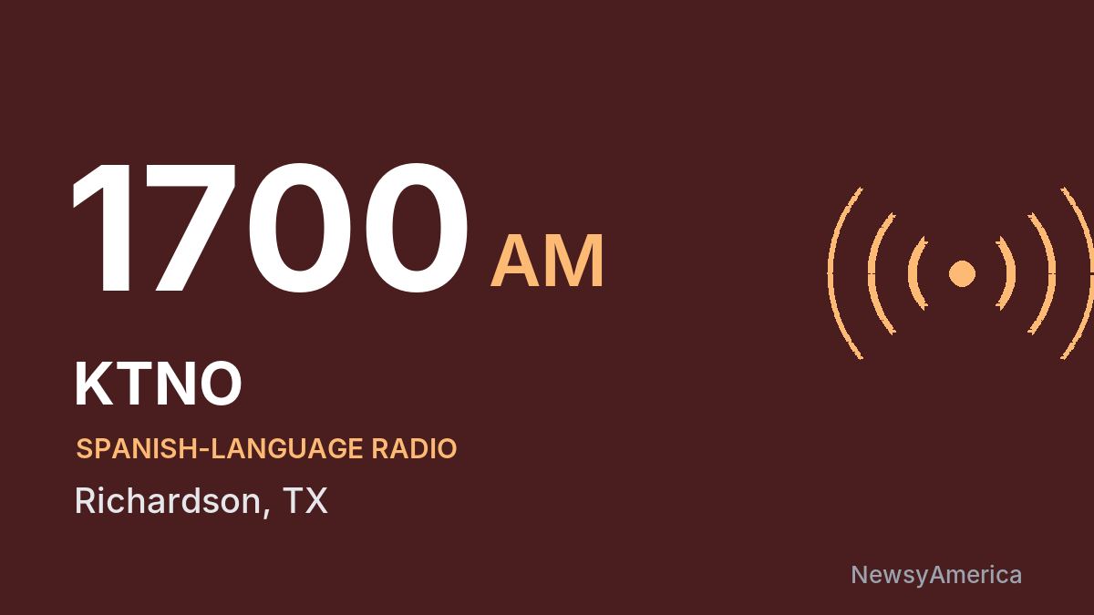 KTNO 1700 AM – Richardson