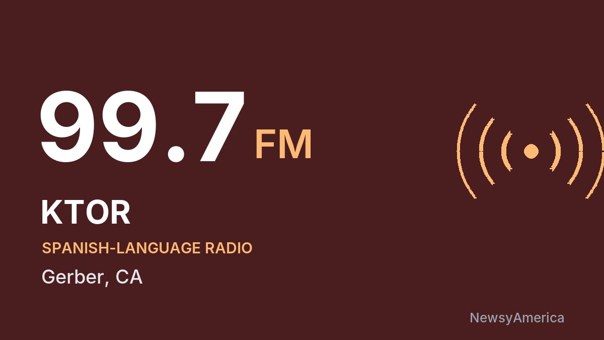 KTOR 99.7 FM – Gerber