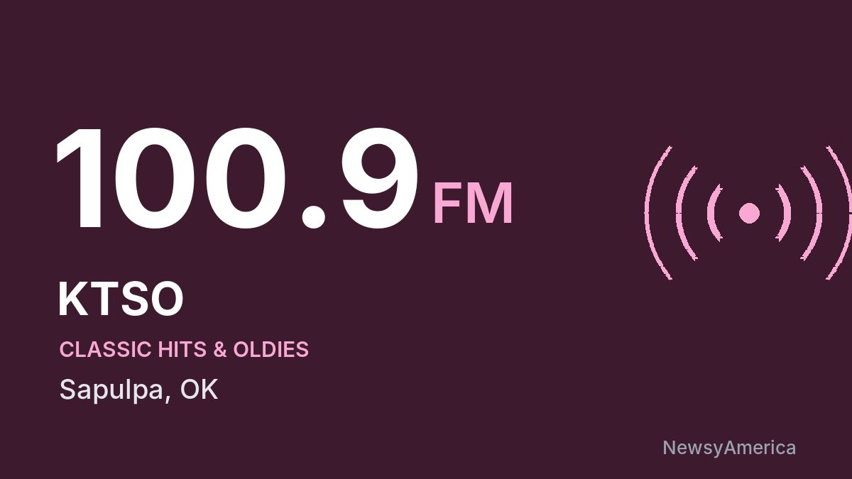 KTSO 100.9 FM – Sapulpa