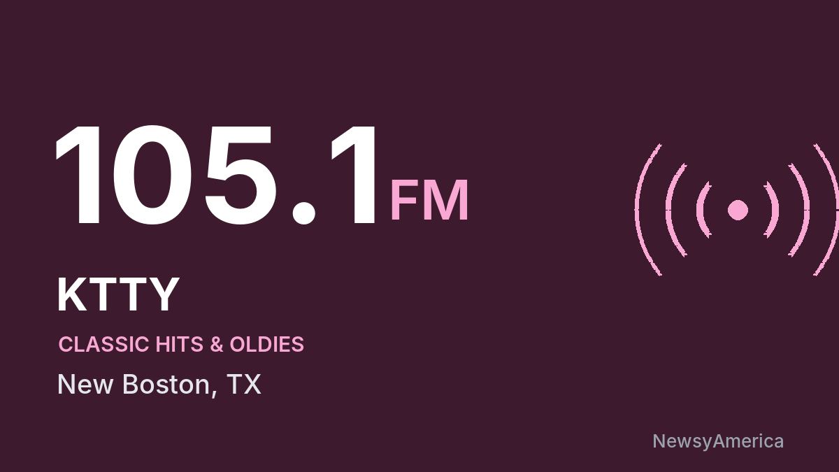 KTTY 105.1 FM – New Boston