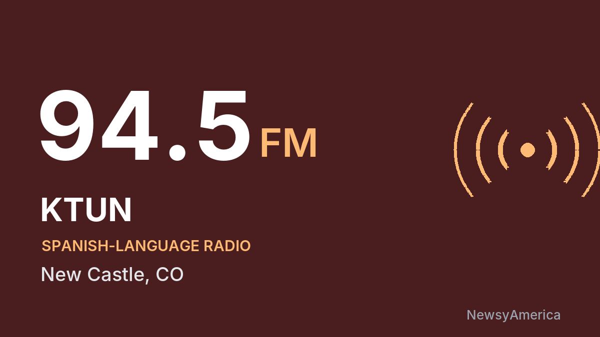KTUN 94.5 FM – New Castle