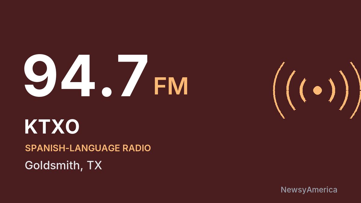 KTXO 94.7 FM – Goldsmith