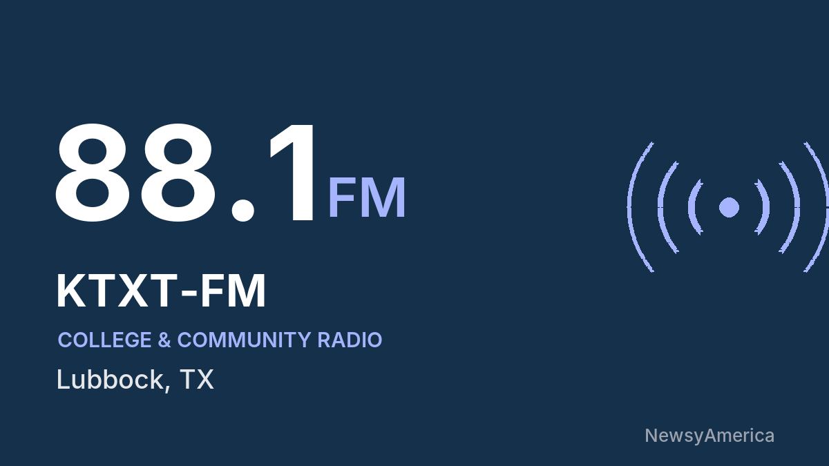 KTXT-FM 88.1 FM – Lubbock