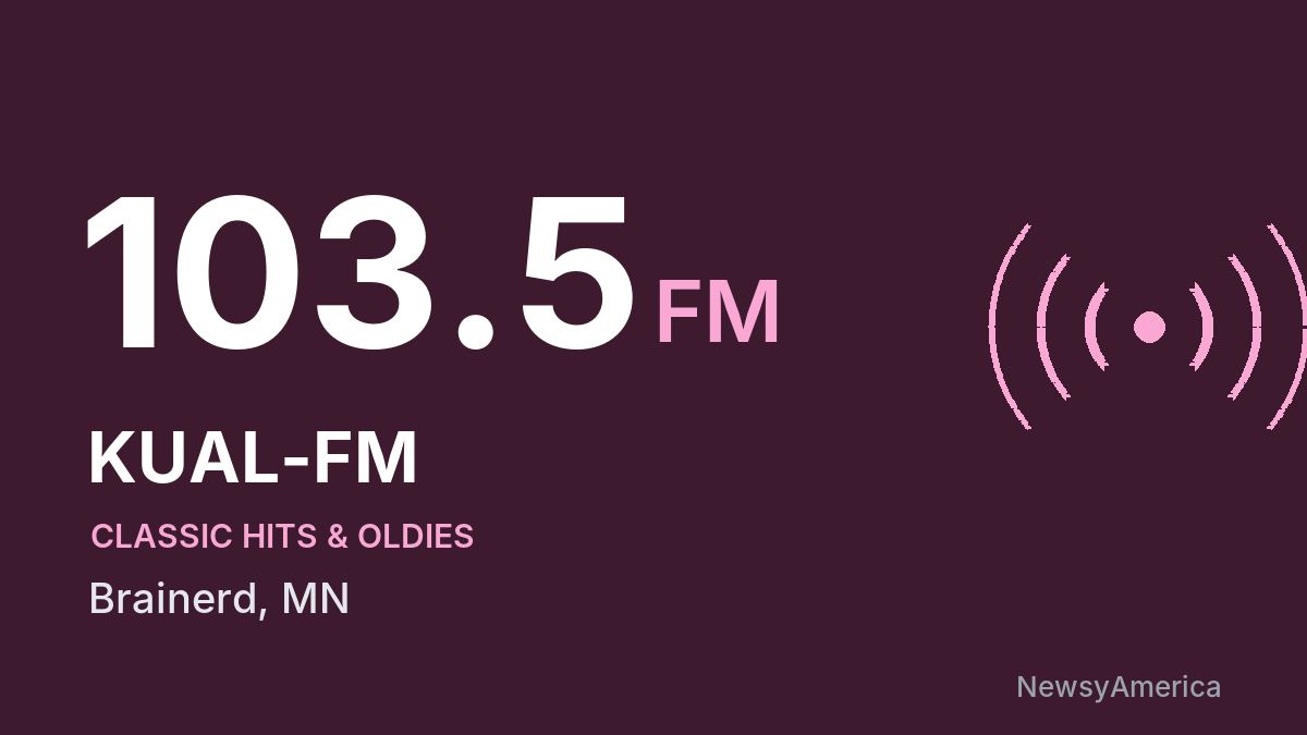 KUAL-FM 103.5 FM – Brainerd