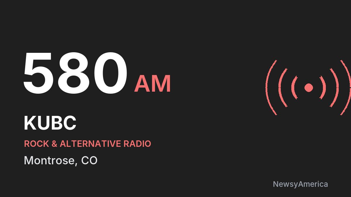 KUBC 580 AM – Montrose