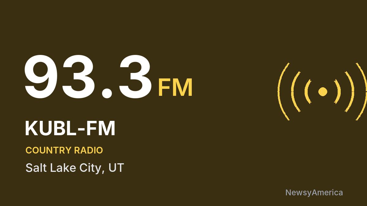 KUBL-FM 93.3 FM – Salt Lake City