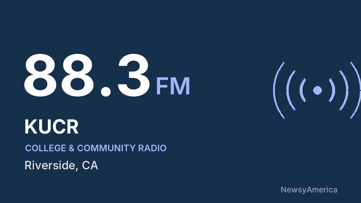 KUCR 88.3 FM – Riverside