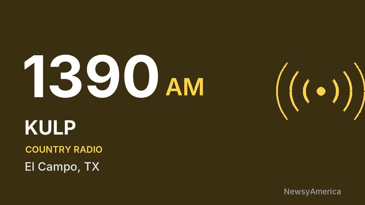 KULP 1390 AM – El Campo