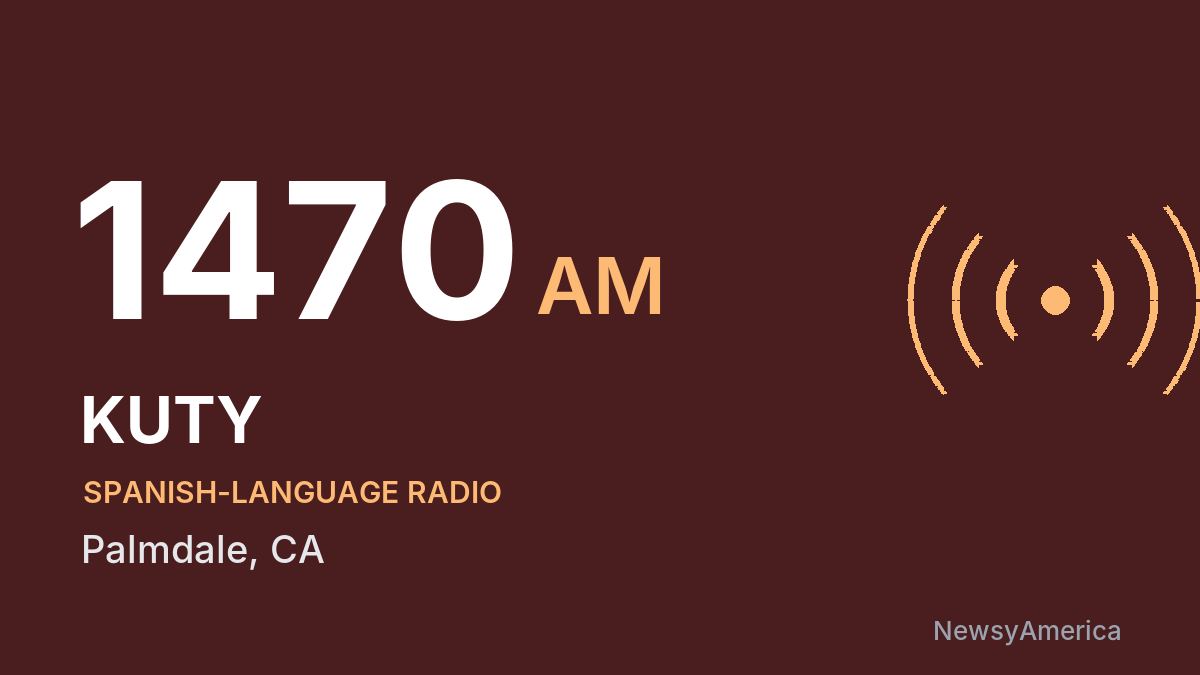 KUTY 1470 AM – Palmdale
