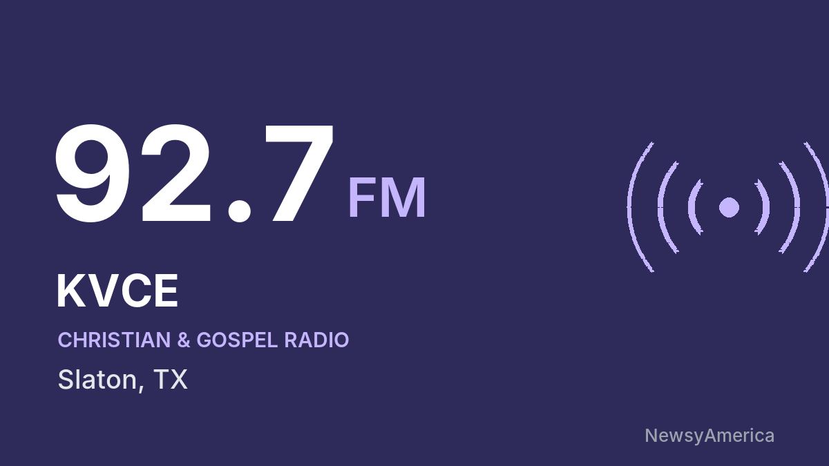 KVCE 92.7 FM – Slaton